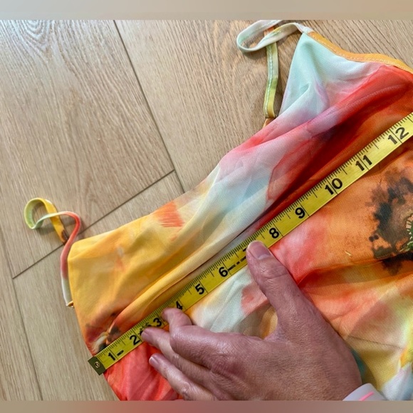 NWT 👌🏼🤩💖 Small Crepe-ey Rouched Spring Floral Mini Dress 🌺 🌼 ADORABLE 4 Spring! - Picture 4 of 11